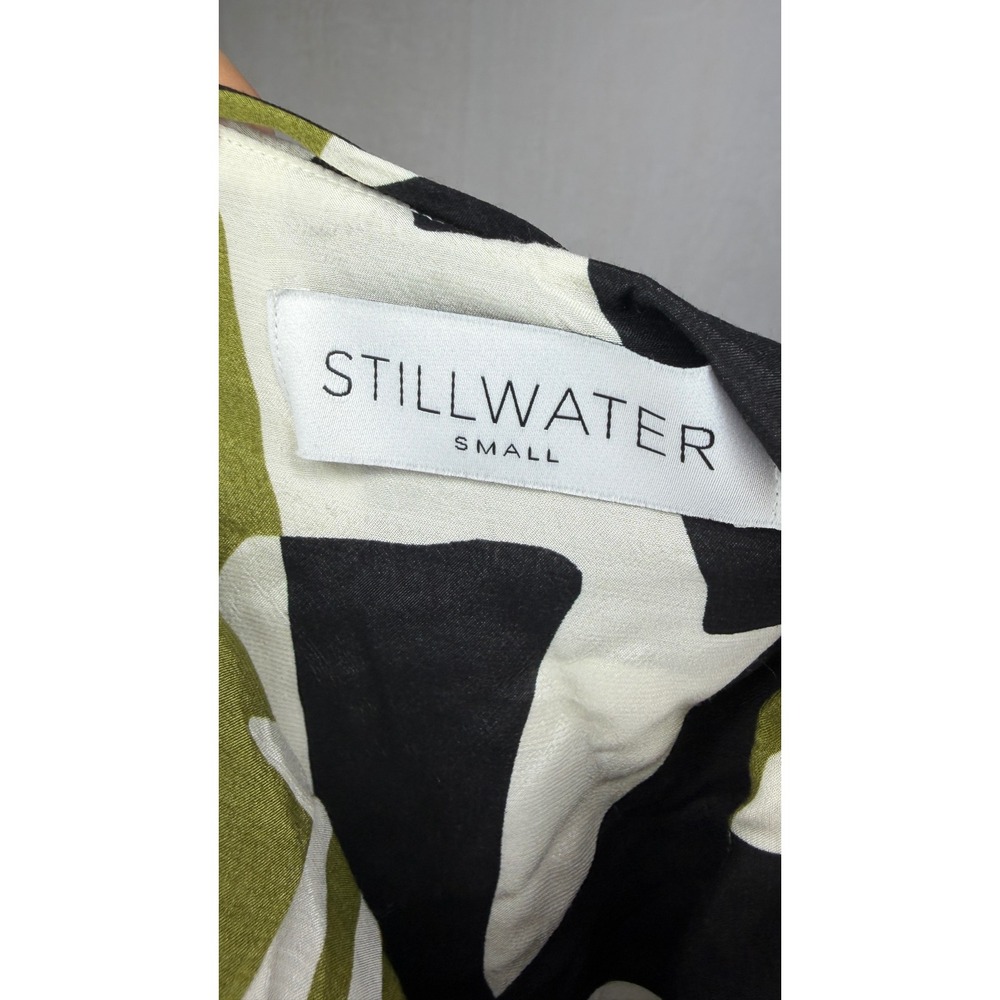 Stillwater The Brand Double Strap Slip Dress Abstract Maxi Dress Size Small - Picture 5 of 7